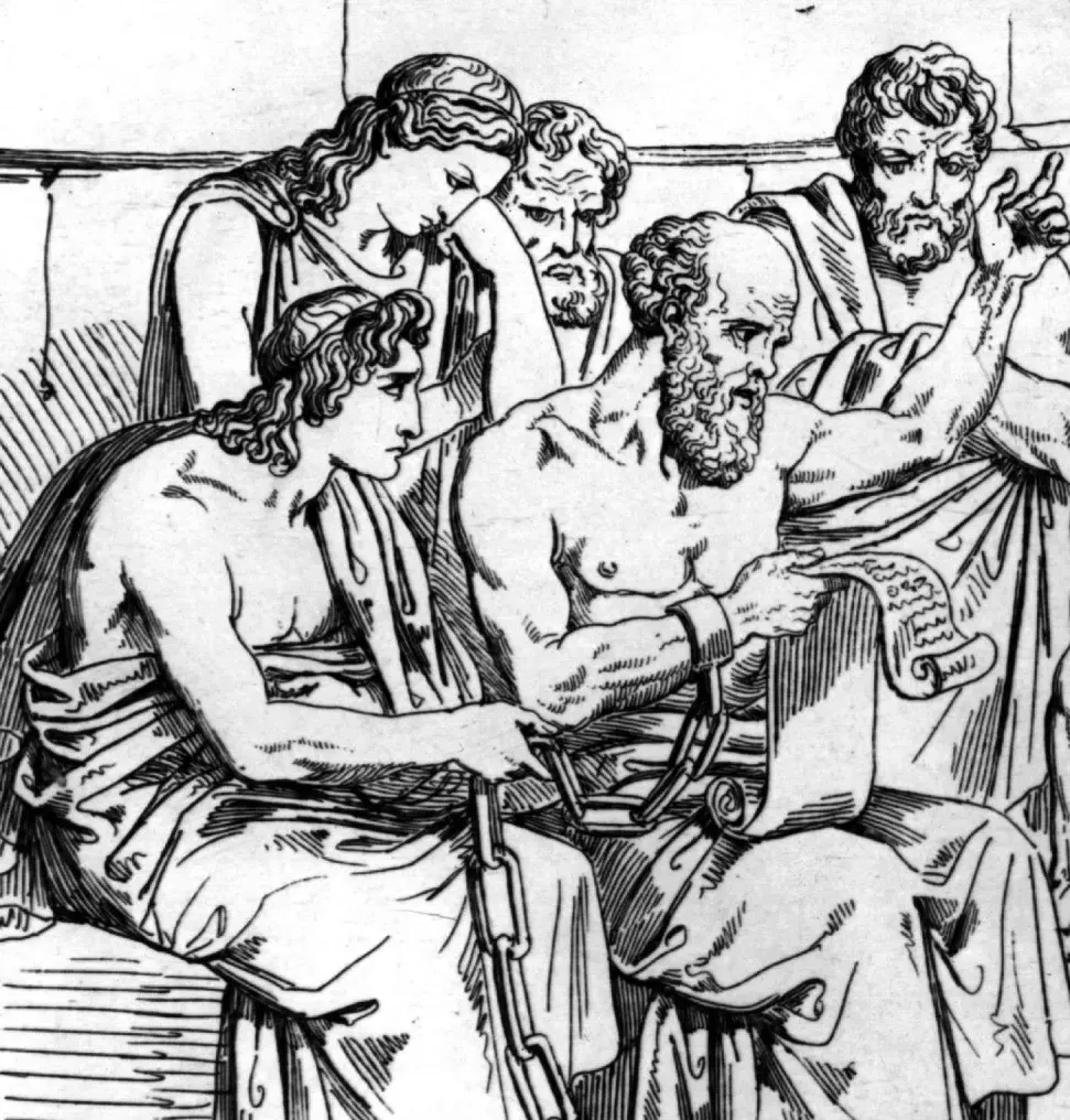 Socrates in his final moments