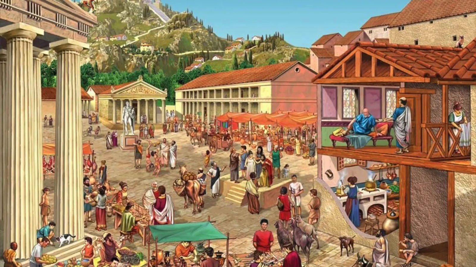 Plato and Xenophon discussing Socrates